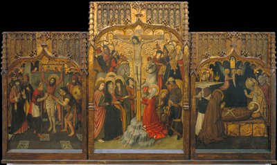 Martelaarschap van Sint Bartholomeus, Calvarie en dood van Sint Maria Magdalena door Jaume Huguet